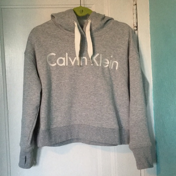 calvin klein performance grey sweatshirt